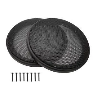 6.5" Speaker Grill Covers, Black Color, 2Pcs | ABS Plastic Frame with Metal Mesh, Two-piece Design, Car / Home Audio Speaker Subwoofer Guard Protector 6.5" Speaker Grill Covers, Black Color, 2Pcs | ABS Plastic Frame with Metal Mesh, Two-piece Design, Car / Home Audio Speaker Subwoofer Guard Protector