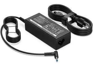 65W Replacement for HP Laptop Charger Envy, ProBook Series Smart Pavilion x360 14 15 17, Stream 11 13 14, Notebook, Elitebook, Blue Tip AC Adapterwith Power Cord 65W Replacement for HP Laptop Charger Envy, ProBook Series Smart Pavilion x360 14 15 17, Stream 11 13 14, Notebook, Elitebook, Blue Tip AC Adapterwith Power Cord