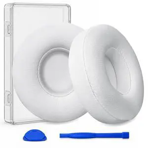 Replacement Ear Pads for Beats Solo 2 & Solo 3 Wired & Wireless Headphones, Ear Cushions, Ear Cups Cover Repair Parts (White) Replacement Ear Pads for Beats Solo 2 & Solo 3 Wired & Wireless Headphones, Ear Cushions, Ear Cups Cover Repair Parts (White)