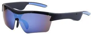 AI Smart Glasses with Open Ear Speaker, 5.4 Bluetooth,Voice Assistant Compatible,Real-Time Translation,Auto Color-Changing Lenses for Business&Outdoor Activities. (Black-Blue) AI Smart Glasses with Open Ear Speaker, 5.4 Bluetooth,Voice Assistant Compatible,Real-Time Translation,Auto Color-Changing Lenses for Business&Outdoor Activities. (Black-Blue)