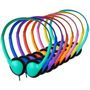 20 Pack Bulk Classroom Headphones for Students Kids School | Wholesale Headphones Class Set with 3.5mm Jack for Chromebook Laptop PC Computer (Mixed Colors) 20 Pack Bulk Classroom Headphones for Students Kids School | Wholesale Headphones Class Set with 3.5mm Jack for Chromebook Laptop PC Computer (Mixed Colors)