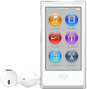Music Player iPod Nano 7th Generation 16gb Silver Packaged in Plain White Box Music Player iPod Nano 7th Generation 16gb Silver Packaged in Plain White Box