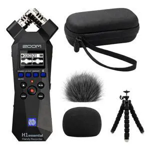 H1essential Recorder Bundle with Case, Windscreens & Tripod | 32-bit float recorder bundle with 99KOLB EVA case, furry and foam windscreens, and octopus tripod H1essential Recorder Bundle with Case, Windscreens & Tripod | 32-bit float recorder bundle with 99KOLB EVA case, furry and foam windscreens, and octopus tripod