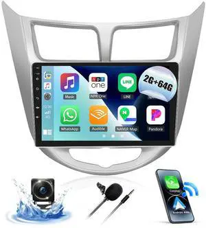 2G+64G Android 13 Car Stereo for Hyundai Accent 2012-2017 with Wireless Carplay Android Auto 9" Touchscreen Car Radio with GPS Navigation WiFi Bluetooth FM/RDS Radio HD Backup Camera Head Unit 2G+64G Android 13 Car Stereo for Hyundai Accent 2012-2017 with Wireless Carplay Android Auto 9" Touchscreen Car Radio with GPS Navigation WiFi Bluetooth FM/RDS Radio HD Backup Camera Head Unit