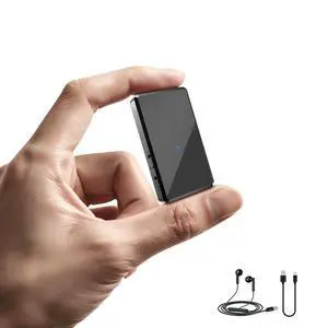 Mini Voice Recorder - Crystal Clear Audio Recording Device with AI Triple Noise Reduction, One-Key Voice Activated Recorder for Meetings, Lectures and Interviews, Type-C(Black Mini Voice Recorder - Crystal Clear Audio Recording Device with AI Triple Noise Reduction, One-Key Voice Activated Recorder for Meetings, Lectures and Interviews, Type-C(Black