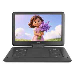 17.5" Portable DVD Player for Kids,15.6" Large HD Screen,5 Hours Rechargeable Battery,Support USB/SD Card/Sync TV and Multiple Disc Formats,High Speaker (Black) 17.5" Portable DVD Player for Kids,15.6" Large HD Screen,5 Hours Rechargeable Battery,Support USB/SD Card/Sync TV and Multiple Disc Formats,High Speaker (Black)