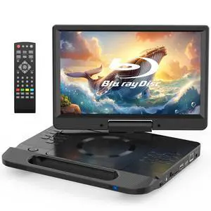 13.3 Portable Blu-ray Player, 12 Full HD Rotating Screen, Built-in Rechargeable Battery with Remote, HDMI Output & AV Input, USB/Micro SD Playback, Last Memory 13.3 Portable Blu-ray Player, 12 Full HD Rotating Screen, Built-in Rechargeable Battery with Remote, HDMI Output & AV Input, USB/Micro SD Playback, Last Memory