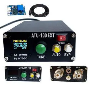 ATU-100 EXT Antenna Tuner 1.8-50MHz atu100 by N7DDC 7x7 0.96 Inch OLED 3.2 Firmware Programmed with Housing Assembled Machine with USB CableNo Battery Compatible with Radio Antenna ATU-100 EXT Antenna Tuner 1.8-50MHz atu100 by N7DDC 7x7 0.96 Inch OLED 3.2 Firmware Programmed with Housing Assembled Machine with USB CableNo Battery Compatible with Radio Antenna