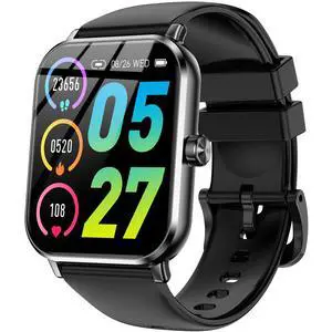 Smart Watch, 1.83" Full Touch Display Bluetooth Make Answer Calls Activity Tracker Sleep Heart Rate Monitoring IP68 Waterproof Smartwatch Compatible with iOS & Android Phone Smart Watch, 1.83" Full Touch Display Bluetooth Make Answer Calls Activity Tracker Sleep Heart Rate Monitoring IP68 Waterproof Smartwatch Compatible with iOS & Android Phone