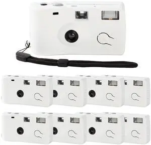 8 Pack of Disposable Cameras for Wedding Bulk Single Use Flash 35mm 17 Film 200 ISO Film Camera for Birthday Concert Travel Anniversary Party Supplies 8 Pack of Disposable Cameras for Wedding Bulk Single Use Flash 35mm 17 Film 200 ISO Film Camera for Birthday Concert Travel Anniversary Party Supplies