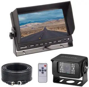 Heavy Duty Vehicle Truck Bus Backup Camera Kit,4 PIN Cab Cam with 7inch LCD Monitor Waterproof Night Vision Rear View Camera+66ft Extension Cable for Bus Truck Van Trailer RV Campers(12V 24V) Heavy Duty Vehicle Truck Bus Backup Camera Kit,4 PIN Cab Cam with 7inch LCD Monitor Waterproof Night Vision Rear View Camera+66ft Extension Cable for Bus Truck Van Trailer RV Campers(12V 24V)