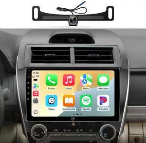 Car Stereo Radio for Toyota Camry 2012-2014, Wireless CarPlay Android Auto | 10.2-inch IPS HD touchscreen, 64G storage, 5G WiFi GPS, Bluetooth FM AM SWC, plug-and-play, 1080P backup camera Car Stereo Radio for Toyota Camry 2012-2014, Wireless CarPlay Android Auto | 10.2-inch IPS HD touchscreen, 64G storage, 5G WiFi GPS, Bluetooth FM AM SWC, plug-and-play, 1080P backup camera