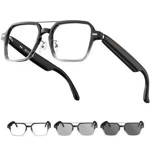 Aviator Smart Glasses for Men & Women, Audio Bluetooth Glasses | Wear Induction Power On/Off, Touch Control, Photochromic Lens, Sunglasses, Music, Hands-Free Calls, UV/Blue Light Protection Aviator Smart Glasses for Men & Women, Audio Bluetooth Glasses | Wear Induction Power On/Off, Touch Control, Photochromic Lens, Sunglasses, Music, Hands-Free Calls, UV/Blue Light Protection