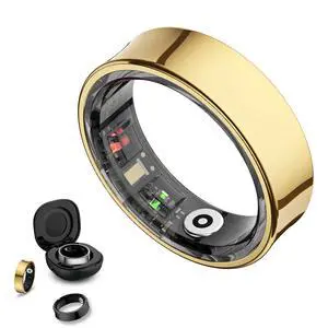 Smart Ring Health Tracker, Smart Rings for Men & Women, No Subscription Required, Long-Lasting Battery Sleep Ring, Fitness & Sleep Monitor Compatible with iOS & Android (Gold, 7) Smart Ring Health Tracker, Smart Rings for Men & Women, No Subscription Required, Long-Lasting Battery Sleep Ring, Fitness & Sleep Monitor Compatible with iOS & Android (Gold, 7)