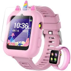 Smart Watch for Kids with 39 Games Touchscreen Camera Video, Music Player, Pedometer, Calculator, Calendar, Stopwatch, Flashlight, Alarm Clock 12/24 hr, Birthday Gifts Toys for Girls Ages 3-12 Smart Watch for Kids with 39 Games Touchscreen Camera Video, Music Player, Pedometer, Calculator, Calendar, Stopwatch, Flashlight, Alarm Clock 12/24 hr, Birthday Gifts Toys for Girls Ages 3-12