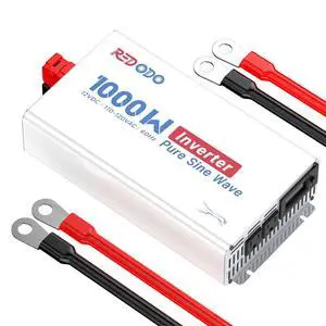 Pure Sine Wave Inverter 1000W Convert DC 12V to AC 110V, Monitoring Screen Showing Real-Time Status, for Off-Grid Solar Power System, RV, Home Backup Power Pure Sine Wave Inverter 1000W Convert DC 12V to AC 110V, Monitoring Screen Showing Real-Time Status, for Off-Grid Solar Power System, RV, Home Backup Power