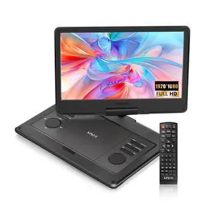 15.6" FHD Portable DVD Player with 13.3" Swivel Screen, 1920 * 1080P Car Player for Kids, 4 Hours Rechargeable Battery Support USB/SD Card, Multiple Disc Formats, Type-C/HDMI Port Dual Speakers 15.6" FHD Portable DVD Player with 13.3" Swivel Screen, 1920 * 1080P Car Player for Kids, 4 Hours Rechargeable Battery Support USB/SD Card, Multiple Disc Formats, Type-C/HDMI Port Dual Speakers