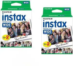 Instax Wide Instant Film Twin Pack - 2 Wide Pack (40 Sheets) Instax Wide Instant Film Twin Pack - 2 Wide Pack (40 Sheets)