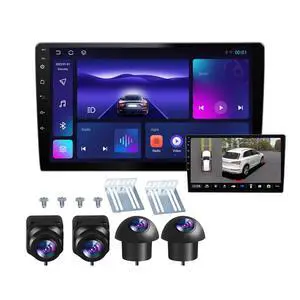 Double Din Car Stereo Support 360 Panoramic Backup Camera System, 360 Degree Panoramic Dashboard Recorder. 10 inch Touch Vehicle Andriod Navigation 4G+64G Double Din Car Stereo Support 360 Panoramic Backup Camera System, 360 Degree Panoramic Dashboard Recorder. 10 inch Touch Vehicle Andriod Navigation 4G+64G