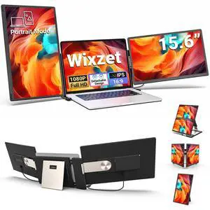 15.6" Laptop Screen Extender, Detachable Portable Monitor for Work & Travel | 11+ Flexible Setups, Driver-Free Plug & Play, 235° Fold & 90° Rotate, Ultra-Thin Dual/Triple Monitor for 13"-17.3" Laptops 15.6" Laptop Screen Extender, Detachable Portable Monitor for Work & Travel | 11+ Flexible Setups, Driver-Free Plug & Play, 235° Fold & 90° Rotate, Ultra-Thin Dual/Triple Monitor for 13"-17.3" Laptops