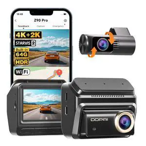 4K Dash Cam Front and Rear, STARVIS 2 IMX678, Built-in 64G eMMC Dual HDR Car Camera, WiFi Dash Camera for Cars with GPS,AI ISP Night Vision 2.0,3" IPS,ADAS,24H Parking Mode,Support 512GB,Z90 Pro 4K Dash Cam Front and Rear, STARVIS 2 IMX678, Built-in 64G eMMC Dual HDR Car Camera, WiFi Dash Camera for Cars with GPS,AI ISP Night Vision 2.0,3" IPS,ADAS,24H Parking Mode,Support 512GB,Z90 Pro