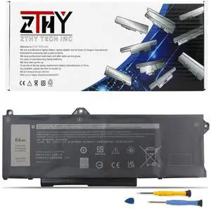 64Wh GRT01 Laptop Battery Replacement for Dell Latitude 5421 5431 5521 5531 | Precision 3470 3561 3571 3581 3591 Mobile Workstation Alienware m17 R5 AMD Gaming Battery 00P3TJ 0P3TJ 0R05P0 05RGW 4-Cell 64Wh GRT01 Laptop Battery Replacement for Dell Latitude 5421 5431 5521 5531 | Precision 3470 3561 3571 3581 3591 Mobile Workstation Alienware m17 R5 AMD Gaming Battery 00P3TJ 0P3TJ 0R05P0 05RGW 4-Cell