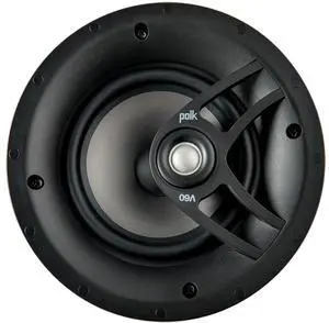V60 in-Ceiling Speaker (Single), 6.5 Inch Speaker, Black V60 in-Ceiling Speaker (Single), 6.5 Inch Speaker, Black
