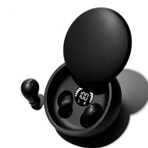Sleep Earbuds Bluetooth 5.4, Mini Invisible Noise Blocking Sleeping Headphones, Hidden Earbuds with LED Display for Small Ears, for Side Sleepers Meditation Travel Gym Workout (Black) Sleep Earbuds Bluetooth 5.4, Mini Invisible Noise Blocking Sleeping Headphones, Hidden Earbuds with LED Display for Small Ears, for Side Sleepers Meditation Travel Gym Workout (Black)