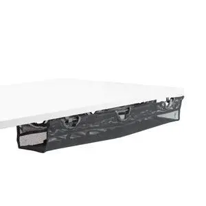 Under Desk 36 inch Mesh Net Cable Management with Power Strip Holder, Wire Organizer, Adjustable Home Office Standing Desk Cord Storage, Black, DESK-AC36MH-S Under Desk 36 inch Mesh Net Cable Management with Power Strip Holder, Wire Organizer, Adjustable Home Office Standing Desk Cord Storage, Black, DESK-AC36MH-S
