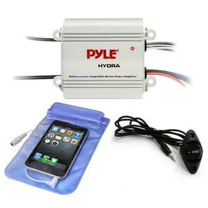 Auto 2-Channel Bridgeable Marine Amplifier - 200 Watt RMS 4 OHM Full Range Stereo w/ Wireless Bluetooth & Powerful Prime Speaker - High Crossover HD Music Audio Multi-Channel System Auto 2-Channel Bridgeable Marine Amplifier - 200 Watt RMS 4 OHM Full Range Stereo w/ Wireless Bluetooth & Powerful Prime Speaker - High Crossover HD Music Audio Multi-Channel System