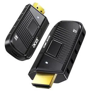 Wireless HDMI Transmitter and Receiver, 328ft Long Range, 1080P@60Hz HD Adapter Extender for Streaming & Gaming to TV Projector Monitor, Plug & Play Dual-Band 2.4/5.8G Connection, Privacy Button Wireless HDMI Transmitter and Receiver, 328ft Long Range, 1080P@60Hz HD Adapter Extender for Streaming & Gaming to TV Projector Monitor, Plug & Play Dual-Band 2.4/5.8G Connection, Privacy Button