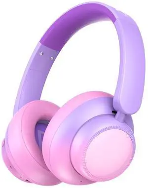 Kids Bluetooth Headphones, Active Noise Cancelling,Gradient Pink | 60-hour playtime, Safe volume limit, Bluetooth 6.0, USB-C charging, Built-in mic, Ideal for iPads, tablets and airplane Kids Bluetooth Headphones, Active Noise Cancelling,Gradient Pink | 60-hour playtime, Safe volume limit, Bluetooth 6.0, USB-C charging, Built-in mic, Ideal for iPads, tablets and airplane