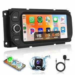 5Ghz WiFi Car Radio for Dodge RAM 2002-2006, for Jeep Wrangler 2003-2006,Jeep Grand Cherokee 1999-2004,Android 15 Car Stereo,6.86nch IPS Touchscreen,Carplay/Android Auto,Bluetooth GPS Camera 5Ghz WiFi Car Radio for Dodge RAM 2002-2006, for Jeep Wrangler 2003-2006,Jeep Grand Cherokee 1999-2004,Android 15 Car Stereo,6.86nch IPS Touchscreen,Carplay/Android Auto,Bluetooth GPS Camera