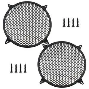 12 Inch Speaker Grill Cover, 2 Pack ABS Mesh 12" Round Subwoofer | Speaker Grills with Mounting Screws 12 Inch Speaker Grill Cover, 2 Pack ABS Mesh 12" Round Subwoofer | Speaker Grills with Mounting Screws