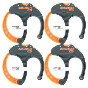 PRO (4 Pack: 4x Large 3 Inch Diameter) Adjustable, Reusable, Cable Tie Replacements for Extension Cords or Electronics PRO (4 Pack: 4x Large 3 Inch Diameter) Adjustable, Reusable, Cable Tie Replacements for Extension Cords or Electronics