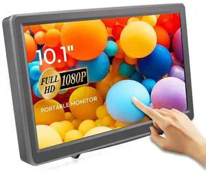 10.1 Inch Portable Monitor - IPS Capacitive Touchscreen Monitor with HD VGA Port1920x1080P LCD Display Built-in Dual Speakers Touch Sceen for Raspberry Pi 5/4/3, PS Xbox, Windows 11/10/8/7 10.1 Inch Portable Monitor - IPS Capacitive Touchscreen Monitor with HD VGA Port1920x1080P LCD Display Built-in Dual Speakers Touch Sceen for Raspberry Pi 5/4/3, PS Xbox, Windows 11/10/8/7