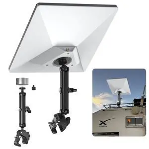 ® Tripod & Pole Clamp Mount for Starlink Mini & Mini X | Fits Starlink Mini & Mini X, 1/4" & 3/8" Threads, 0.6"-1.57" Pole Clamp, CNC Aluminum, Tool-Free Setup For RV & Yacht ® Tripod & Pole Clamp Mount for Starlink Mini & Mini X | Fits Starlink Mini & Mini X, 1/4" & 3/8" Threads, 0.6"-1.57" Pole Clamp, CNC Aluminum, Tool-Free Setup For RV & Yacht