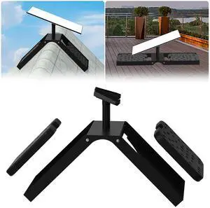 No Drill Starlink Roof Mount, Heavy Duty for Ridge/Flat | Compatible Starlink Standard 4/4X/Gen 3. Adjustable for ridge/flat roof. 13lbs counterweight + pipe adapter. Weatherproof No Drill Starlink Roof Mount, Heavy Duty for Ridge/Flat | Compatible Starlink Standard 4/4X/Gen 3. Adjustable for ridge/flat roof. 13lbs counterweight + pipe adapter. Weatherproof