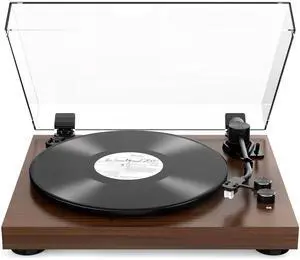 Vinyl Record Player Belt Drive 2-Speed Playback Turntable Bluetooth Wireless Output Connectivity Record Player with Magnetic Cartridge Built-in Phono Pre-amp Vinyl Record Player Belt Drive 2-Speed Playback Turntable Bluetooth Wireless Output Connectivity Record Player with Magnetic Cartridge Built-in Phono Pre-amp