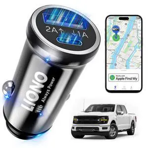 Car GPS Tracker & Charger with Built-in Rechargeable Battery | Hidden Car Tracker for Anti-Theft & Parking Location, for Family& Fleets, No Monthly Fee, No SIM, iOS Only Car GPS Tracker & Charger with Built-in Rechargeable Battery | Hidden Car Tracker for Anti-Theft & Parking Location, for Family& Fleets, No Monthly Fee, No SIM, iOS Only
