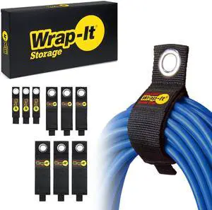 Heavy-Duty Straps - Assorted 9-Pack | Extension Cord Hanger Cord Straps for Garage Storage and Organization Heavy-Duty Straps - Assorted 9-Pack | Extension Cord Hanger Cord Straps for Garage Storage and Organization
