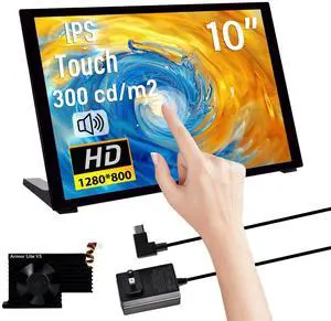 10.1 inch Capacitive Touchscreen for Raspberry Pi, HDMI Monitor IPS 1280X800 LCD Display with Dual-Speaker for Raspberry Pi 5/4B/3B+/3B/B+, with Mount Hole to Install Raspberry Pi Board 10.1 inch Capacitive Touchscreen for Raspberry Pi, HDMI Monitor IPS 1280X800 LCD Display with Dual-Speaker for Raspberry Pi 5/4B/3B+/3B/B+, with Mount Hole to Install Raspberry Pi Board