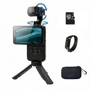M5 Pocket Camera 5K Handheld Video Camera Vlogging Camcorder 3.5-inch Rotating Touch Screen 3-Axis Stabilization IR Night Vision WDR Face Follow (M5 Combo) M5 Pocket Camera 5K Handheld Video Camera Vlogging Camcorder 3.5-inch Rotating Touch Screen 3-Axis Stabilization IR Night Vision WDR Face Follow (M5 Combo)