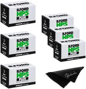 Ilford HP5 Plus 400 Black and White 35mm, 36 Exposures, 6 Rolls- Cloth-35mm Roll 400 Iso Film Roll-Camera Film Ilford HP5 Plus 400 Black and White 35mm, 36 Exposures, 6 Rolls- Cloth-35mm Roll 400 Iso Film Roll-Camera Film
