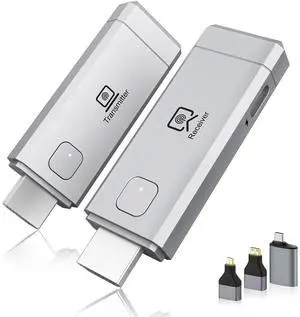 2026 Wireless HDMI Transmitter & Receiver Set Supports 4K Decoding, 1080P OutputPlug-and-Play Portable 5G+2.4G Extender: Transmits Audio/Video from Laptops/Desktops/TV Boxes/Projectors to Displays 2026 Wireless HDMI Transmitter & Receiver Set Supports 4K Decoding, 1080P OutputPlug-and-Play Portable 5G+2.4G Extender: Transmits Audio/Video from Laptops/Desktops/TV Boxes/Projectors to Displays