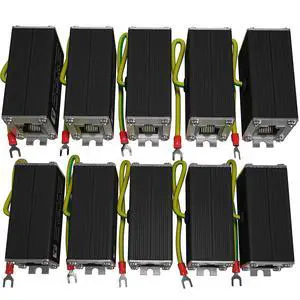 Ethernet Surge Protector - Gigabit and PoE++ Compatible (10 Pack) | High PoE++ capacity and Class 8 (154W/3.2A) power, protects all 4 pairs w/ Gas Discharge Tube (GDT) - TP302x10 Ethernet Surge Protector - Gigabit and PoE++ Compatible (10 Pack) | High PoE++ capacity and Class 8 (154W/3.2A) power, protects all 4 pairs w/ Gas Discharge Tube (GDT) - TP302x10