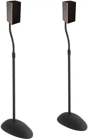 Universal Speaker Stands - Height Adjustable with Universal Compatibility - Works with Vizio, Klipsch, Bose & More - Includes Built-in Cable Management - Great for Rear Surround Sound - Pair Universal Speaker Stands - Height Adjustable with Universal Compatibility - Works with Vizio, Klipsch, Bose & More - Includes Built-in Cable Management - Great for Rear Surround Sound - Pair
