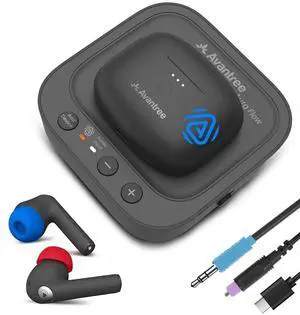 Aura Focus Auracast Wireless TV Earbuds with Transmitter | Work with Auracast Hearing Aids, Dual Mode for TV & Phone Calls, Charging Dock, Volume Boost for Seniors & Hard of Hearing Aura Focus Auracast Wireless TV Earbuds with Transmitter | Work with Auracast Hearing Aids, Dual Mode for TV & Phone Calls, Charging Dock, Volume Boost for Seniors & Hard of Hearing