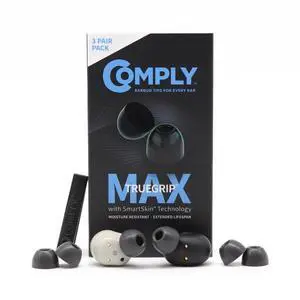 TrueGrip MAX Memory Foam Ear Tips | For Sony True Wireless Earbuds, Ultimate Comfort, Superior Noise Isolation, Black S/M/L (3 Pairs) TrueGrip MAX Memory Foam Ear Tips | For Sony True Wireless Earbuds, Ultimate Comfort, Superior Noise Isolation, Black S/M/L (3 Pairs)