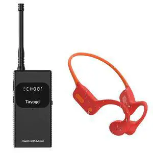 Swimming Headphones Bone Conduction Open Ear Swim with Your Stream APP | IPX8 Waterproof, Bluetooth 5.4, FM Radio, No Need to Download Music, Support Spotify, Waterproof Mic, Open-Ear Design Swimming Headphones Bone Conduction Open Ear Swim with Your Stream APP | IPX8 Waterproof, Bluetooth 5.4, FM Radio, No Need to Download Music, Support Spotify, Waterproof Mic, Open-Ear Design
